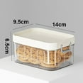 thumbnail image 6 of sunsanly Kitchen Sealed Storage Jar Good Sealing Transparent Thick Leakproof Stackable Dustproof Moisture-proof Rice Cereal Beads Container Food Storage Case Container, 6 of 8