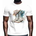 thumbnail image 2 of Mens T Shirts Cowboy Boots Short Sleeve Casual Men's Tee Tops Graphic T-Shirts for Teen Boys/Men, 2 of 8