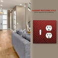 thumbnail image 4 of Red Black Dots Fabric Light Switch Cover Decorative Switch Plates and Outlet Covers Wall Plate for Electrical Kitchen Home Office Art Decor Standard Size, 4 of 4