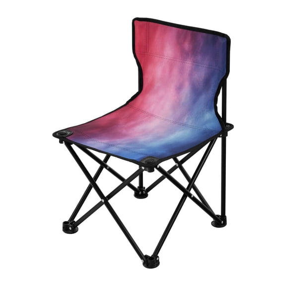 Outdoor Folding Chair 14.46x14.46x22.83 Inches, Camping Folding Chair Easy to Carry Ideal for Outdoor Picnics Camping Park Fishing Red Blue Pattern