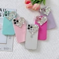 thumbnail image 6 of Cute 3D Glitter iPhone 11 Case, Sparkling Aesthetic Heart Gems Bling Case, Pretty Shine Colorful Diamond Soft TPU Bumper Case for Women Girl (Rose), 6 of 8