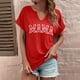 thumbnail image 2 of Camisas Penkiiy Mama para mujeres Mama Carta Print Tee Mom Regalo Camisa de manga corta Día de las Madres Tops XL Rojo, 2 of 5