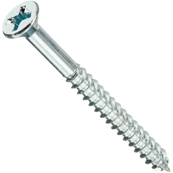 The Hillman Group 40820 Flat Head Phillips Wood Screw, 6-Inch x 3/2-Inch, 100-Pack