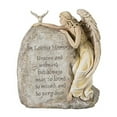 thumbnail image 1 of Fox Valley Traders Pierre de Jardin Ange Mémoire Amoureuse, Statue Commémorative en Résine 8 12” Grand x 11” Haut, 1 of 4
