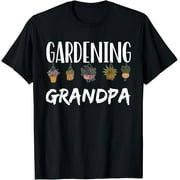 AABESTLILY Pre-Owned Gardening Grandpa Job Garden Plant Gardener Granddad T-Shirt