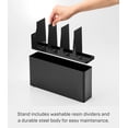 thumbnail image 5 of Yamazaki Home Utensil and Thin Cutting Board Holder, Black, Steel, Utensil Holder, 5 of 7