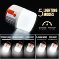 thumbnail image 5 of AmzDoer LED Camping Lantern Rechargeable,5 Light Modes 4800mAh Power Bank,Solar Tent Light, Solar Spot Light for Camping Garden Tent Hiking Climbing, 5 of 8