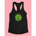 thumbnail image 3 of Racerback Earth Day Shirt  Tank Women -Image by Shutterstock, Female Small, 3 of 4