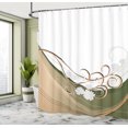 thumbnail image 4 of Ambesonne Spring Shower Curtain, Floral Arrangement Branches, 69"Wx84"L, Olive Green, 4 of 4