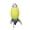 Yellow, variant on Yellow and Silver Rocket Shaped Table Lamp