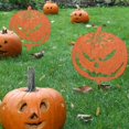 thumbnail image 6 of Halloween Garden Ornaments Spooky Pumpkin, Decorative Garden Metal Stakes, Outdoor Yard Accessory for Halloween Party Decor Thanks Giving Decorations-Halloween Metal Pumpkin Ornament, 6 of 8