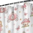 thumbnail image 3 of Princess Carriage Castle Pattern Shower Curtain 72"x84" ,Bathroom Decorative Shower Curtains Set with 12 Hooks,Modern Waterproof Washable Shower Curtain, 3 of 6