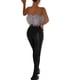 thumbnail image 4 of SAYOO Mujeres Plumas Crop Tops Faux Fur Tube Top Sin Mangas Color Sólido Camisole Cami Chaleco para Club Party SAYOO  Vogue, 4 of 5