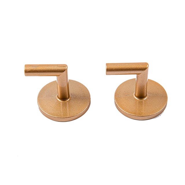 Qocolhg Supports de Rideaux, 2 Pcs Attaches de Rideaux Murales avec Vis, Support de Rideaux Décoratif en Métal Robuste pour Fenêtres Douche Décoration Maison, Or