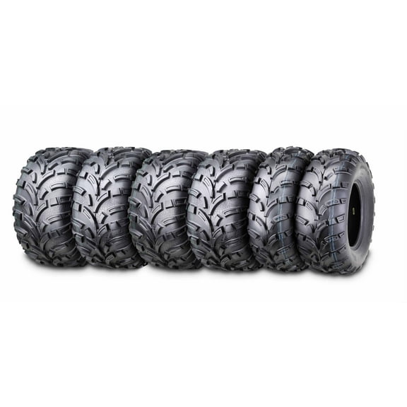 Wanda ATV/UTV tires (2) 25x8-12 Front & (4) 25x11-12 Rear 6PR, Set 6