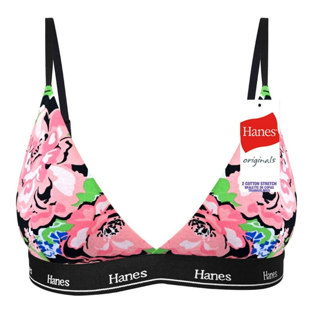 Brasier Hanes para Mujer, Originals Multicolor Talla M