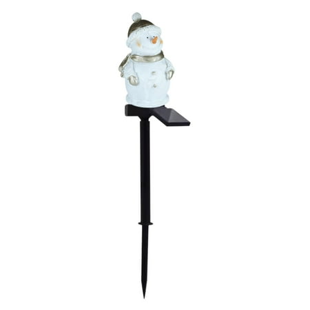 

Guoxxzi Christmas Decorations Clearance New Solar Christmas Snowman Resin Courtyard Lamp Holiday Garden Courtyard Lamp