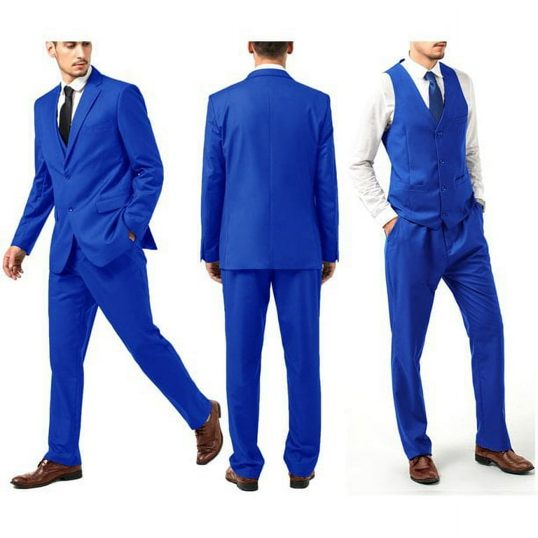 Men Suit 3 Piece Set Slim Fit Wedding Groomsmen Suit for Men Two