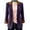 *Purple, variant on ClodeEU Women's Notched Lapel Open Front Corduroy Blazer with Pockets,Casual Loose Vintage Suit Jacket Army Green,Women's Plus L