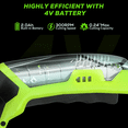 thumbnail image 6 of HOTREE Cordless Electric Scissors, 4V Rechargeable Cutter with Safety Lock and LED for Fabric, Cardboard, Plastic, and Leather, 6 of 7