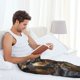 thumbnail image 5 of Balery Vintage Gentleman Duck Pantalones de pijama para hombre, pijama ultraligero, pantalón de descanso-X-Large, 5 of 6