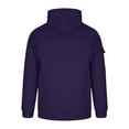 thumbnail image 4 of USNSM Hoodies for Men Fall Winter Pullover Sweatshirt Multiple Pockets Half Zipper Casual Raglan Long Sleeve Sport Hooded Coat Purple XXL, 4 of 5