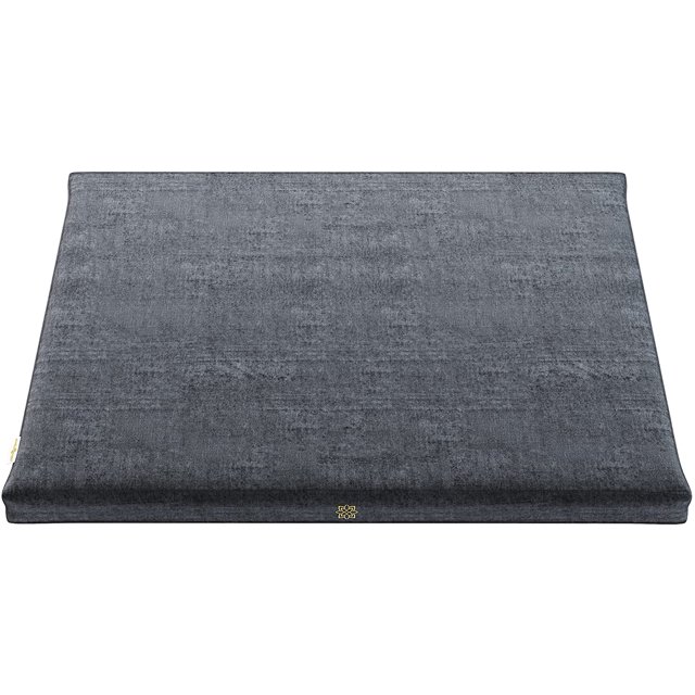 Mindful Modern Velvet Zabuton Luxurious Meditation Mat For floor, Graphite Grey