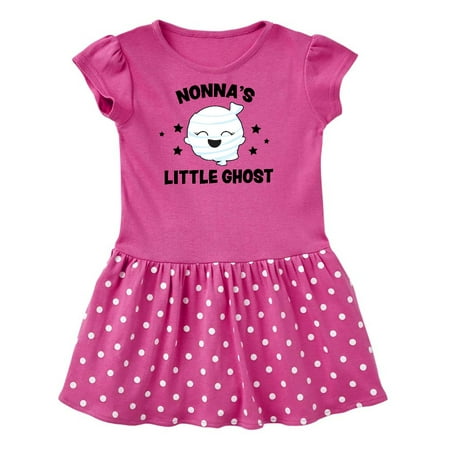 

Inktastic Cute Nonna s Little Ghost with Stars Gift Toddler Girl Dress