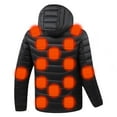 thumbnail image 6 of DODADAWANJ Heated Coat for Men 4 Level Reachargeable Electric Heated Jacket 25 Heating Zones Zip Up Heating Jackets Winter Outwear Sport Coats (Not Included Battery) L, 6 of 10
