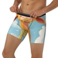 thumbnail image 3 of Salouo Happy Goat In Meadow Pattern Men's Boxer Briefs, Soft & Breathable Underwear Elastic Waistband Briefs for Men,1-Pack, 3 of 7