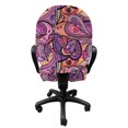 thumbnail image 3 of Abstract Office Chair Slipcover, Soft Pastel Pink and Purple Tone Modern Style Marbling Art Inspired Background, Protective Stretch Decorative Fabric Cover, Standard Size, Multicolor, by Ambesonne, 3 of 5