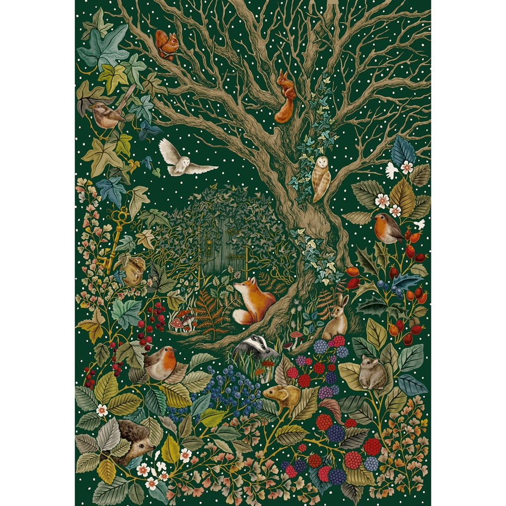 Gibsons Games Art File Secret Garden 1000 Piece Jigsaw Puzzle, 27" x 19"