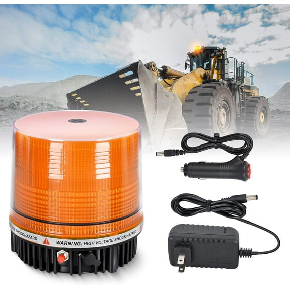 Nilight 18LED Amber Wireless Magnetic Beacon Light, Rotating Rooftop Strobe Warning Light with Flash Patterns for 12V 24V Cars, Trucks, SUVs, Snow Plows, Forklifts, and Trailers