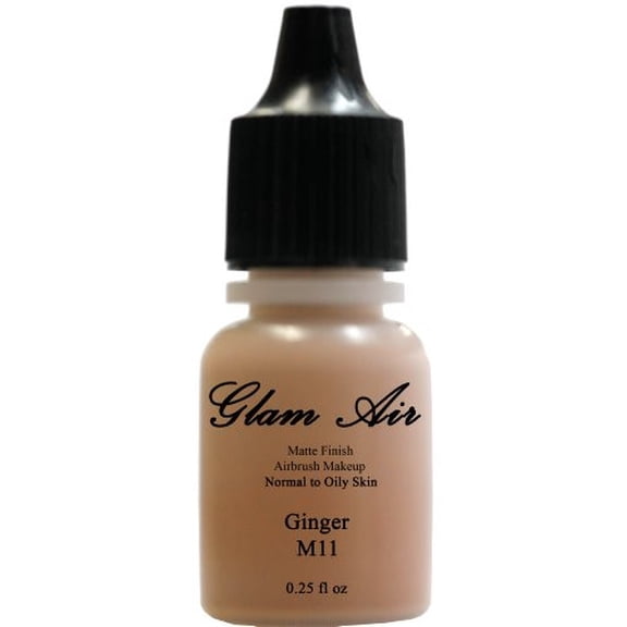 Glam Air Airbrush Makeup Foundation Water Based Matte M11 Ginger (Ideal for Normal to Oily Skin) 0.25oz
