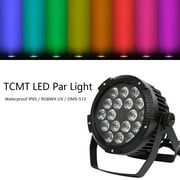 TCMT Waterproof 18x15W LED Stage Par Light IP67 RGBWA UV 6in1 PAR64 DMX512 10CH Sound-Active