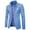 Light Blue, variant on Luxalzxs Suits for Men Casual Slim Fit Solid Color Suit Jacket Business Two Button Blazers for Wedding Prom Party