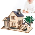 thumbnail image 4 of Juguete del rompecabezas, rompecabezas de madera 3D Villa Kid Toy D Jigsaw Innovación moderna, 4 of 8