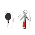 thumbnail image 2 of Sonducket Herramienta para atar nudos rápidos de sedal, cortapelos de pesca, cortapelos de acero inoxidable Pescar Rojo plata con llavero Sonducket OD3094-08B, 2 of 6
