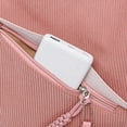 thumbnail image 5 of Stylago Backpack Purses for Women Square Corduroy Computer Bags with Zipper Pouch Crossbody Strap Schoolbag for Travel Work Black, 5 of 6