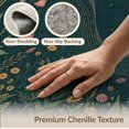 thumbnail image 6 of ODIKA 5'x7' Washable Area Rug Dark Botanical Nightscape Design Enchanted Forest with Moonlit Sky Motif for Dining Room, Under Table, Home Office, Non-Slip Chair-Friendly, 6 of 7