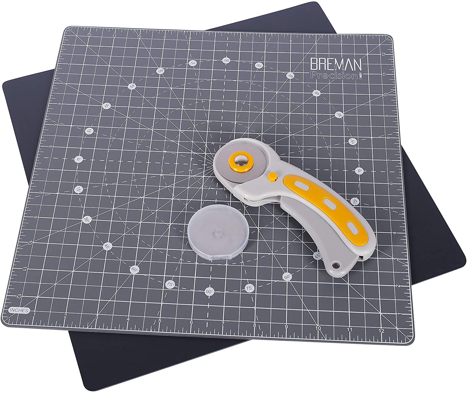 Breman Precision by WA Portman Rotating Cutting Mat Set, 13x13 inches