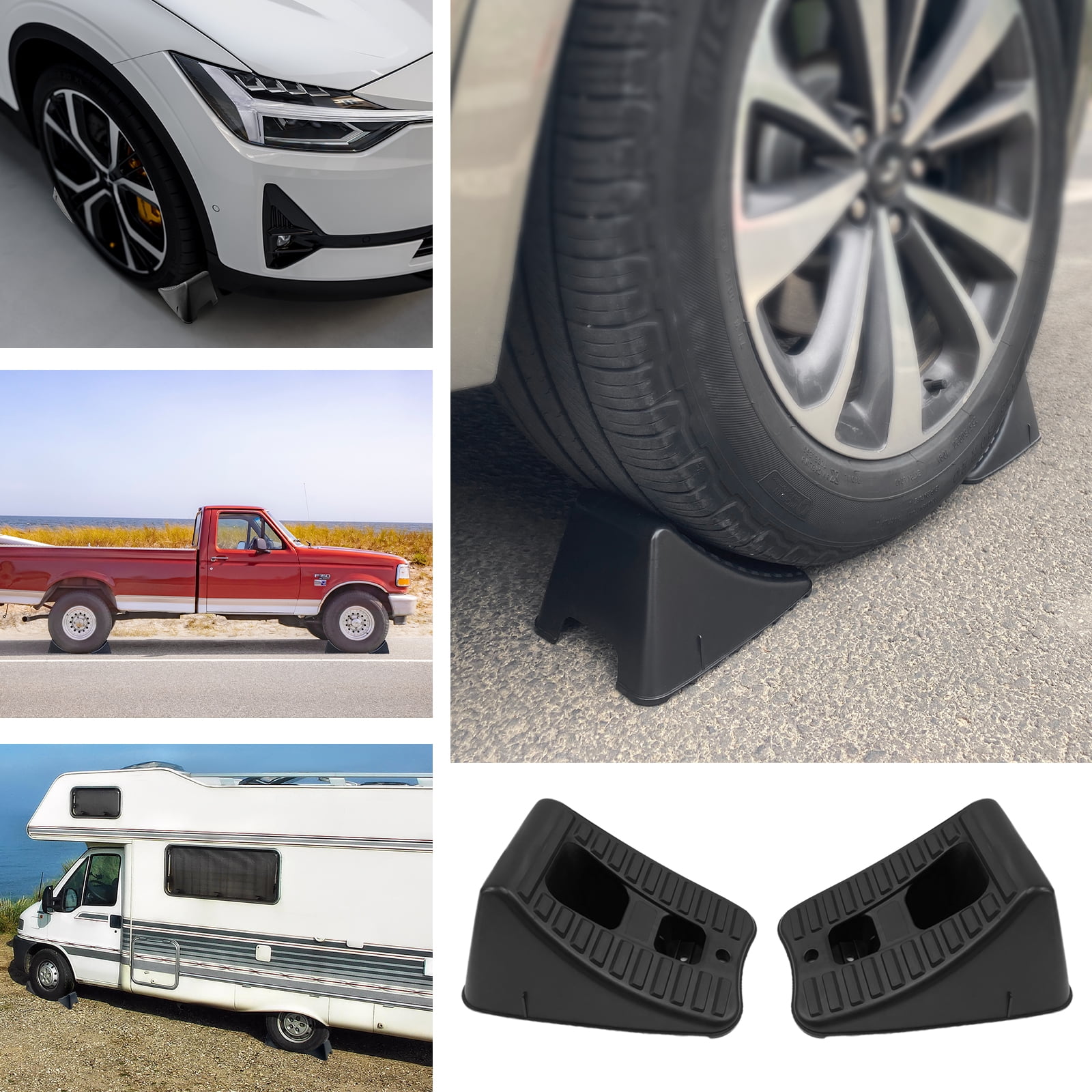 Hyper Tough Plastic Wheel Chock 2Pack