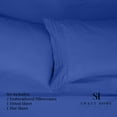 thumbnail image 5 of Sweet Home Collection 1500 Series Bed Sheets - Extra Soft Microfiber Deep Pocket Sheet Set - Royal Blue, California King, 5 of 6
