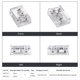 thumbnail image 2 of Conector de Esquina LED de 10 Piezas con Fijación por Tornillo 24V/5A 2P 10mm Conector para Tira LED COB de un Solo Color IP20, 2 of 7