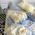thumbnail image 2 of Simple Solid Color Duvet Cover Set NO Filler Soft Polyester Quilt Covers and Pillow Case Bed Sheet Boy Girl Kids Bedding Linens, 2 of 7