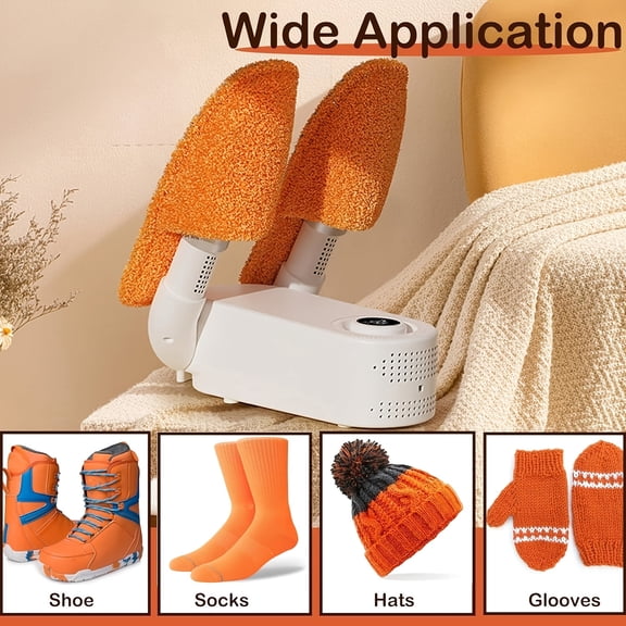 Electric Foldable Boot and Shoe Dryer with Timer Auto Shut-Off Heat Blower for Gloves Hats Socks