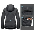 thumbnail image 7 of Little Donkey Andy Women's Rain Cycling Stretch Jacket with Hood, Windproof and Waterproof, Ultralight Packable Charcoal XXL, 7 of 7