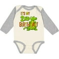 thumbnail image 3 of Inktastic It's My 2nd Birthday with Cute Green Alligator Boys or Girls Long Sleeve Baby Bodysuit, 3 of 5