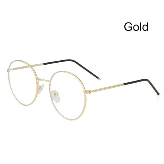 Fashion Vintage Computer Online Classes Anti-Blue Light Eyeglasses Metal Glasses Ultra Light Frame Eyeglasses Protection GOLD