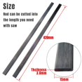 thumbnail image 2 of cncarbonfiber 2 barras planas de fibra de carbono de 3 x 15 mm de longitud, 420 mm, tiras de fibra de carbono pultruidas de 3,0 x 15 x 420 mm (2 unidades), 2 of 3